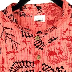 Rajasthani Hand Block Printed Eco-Friendly Blouse - L